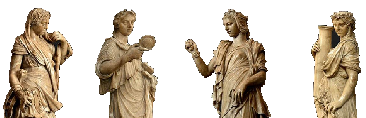 cardinal virtues statues demi